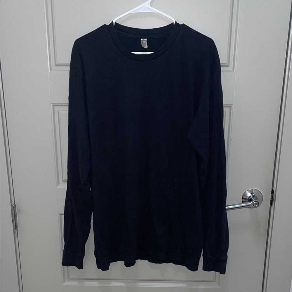 American Apparel Men's Black Long Sleeve Tee